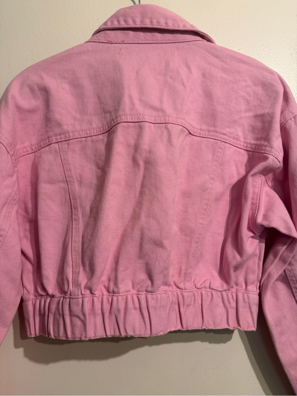 Forever 21 Pink Cropped Denim Jacket - Picture 7 of 8
